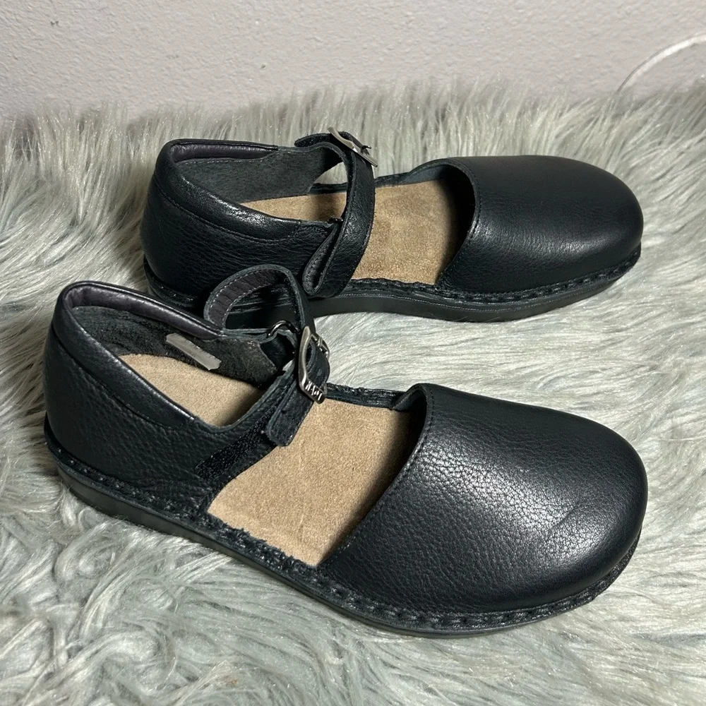 Naot Naot Catania Leather Mary Jane Flats Black Leather Shoes Size 5US /36EU